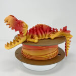 Trex Skeleton in Matte Red/ Orange filament